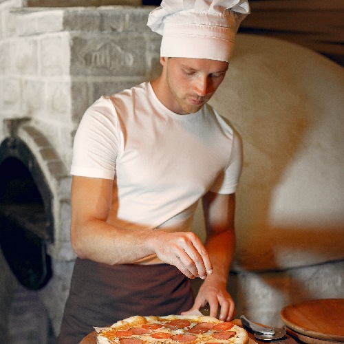 Chef-in-a-white-uniform